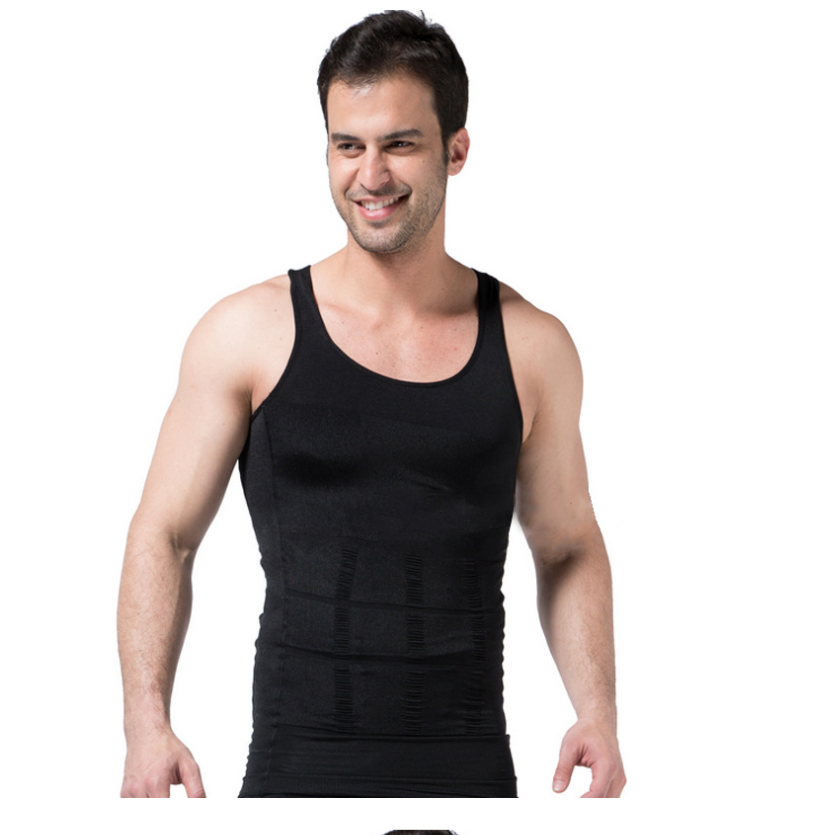 Enhanced 70D High Density Men Receiving Belly Gather Beer Belly Belly Bodysuit Vest