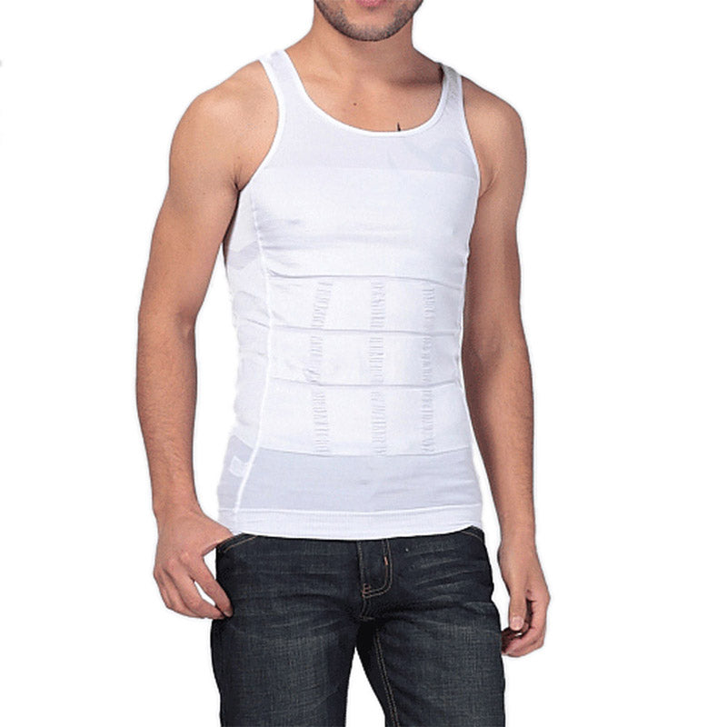 Enhanced 70D High Density Men Receiving Belly Gather Beer Belly Belly Bodysuit Vest