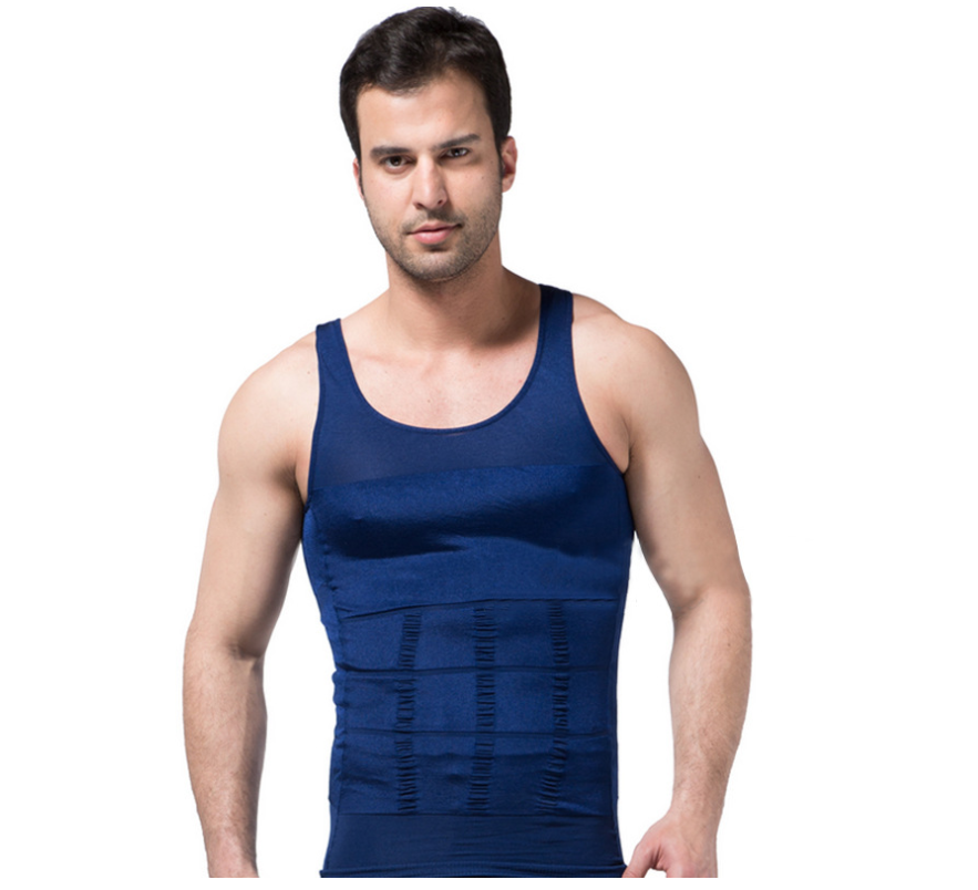 Enhanced 70D High Density Men Receiving Belly Gather Beer Belly Belly Bodysuit Vest