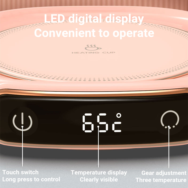 Coffee Mug Warmer Warm Coaster Smart Heating Cup Thermal Insulation Constant Temperature Coaster Heating Pad Desktop (Cup is not included)