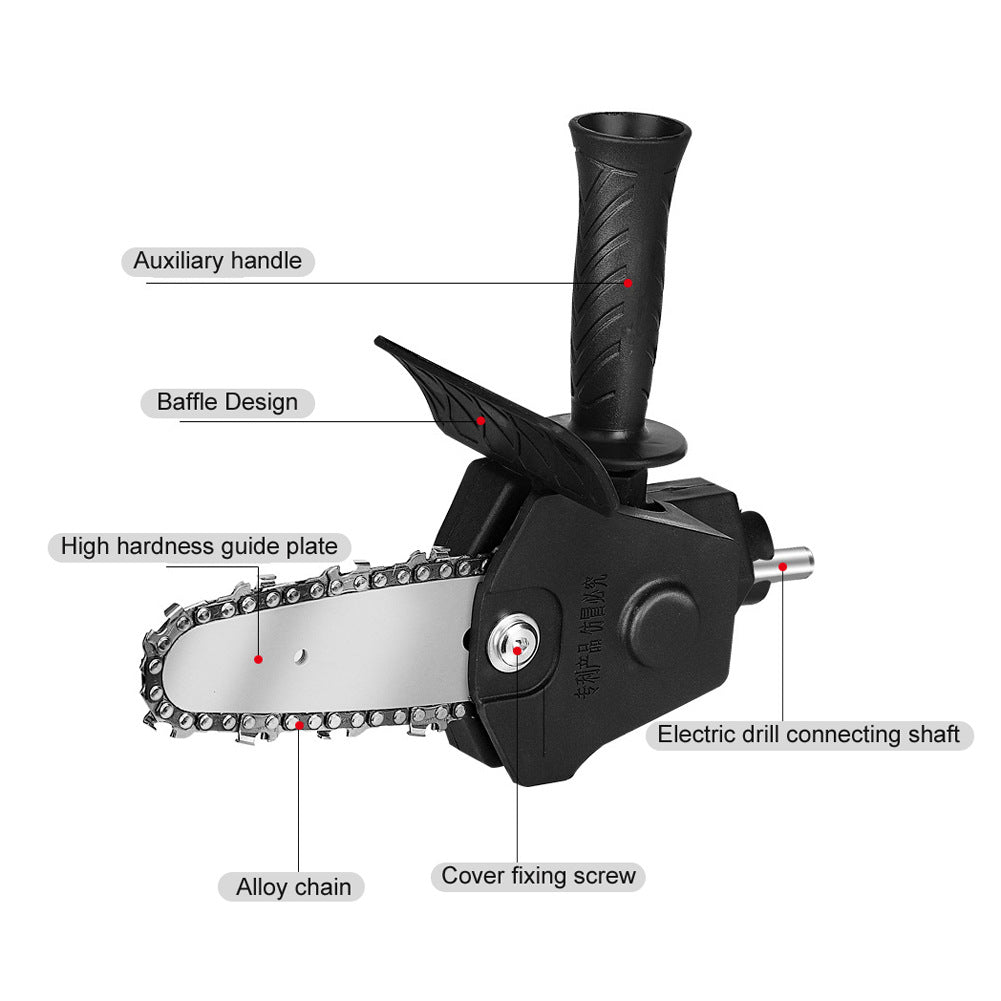 Electric Hand Drill To Chainsaw Conversion Head Pruning