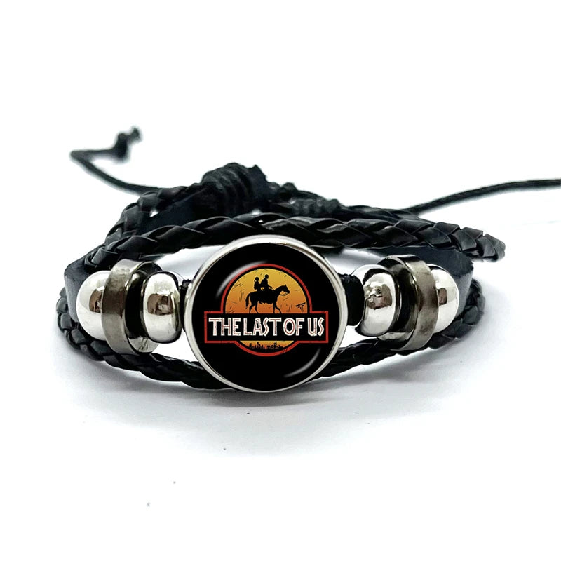 Game The Last Of US Leather Bracelet For Women Men Punk Ellie Multi-layer Chain Bangle Adjustable Chain Wristband Gift