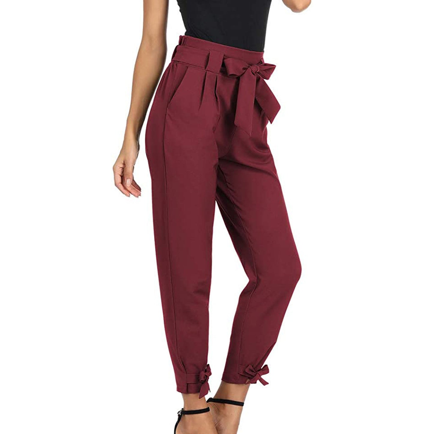 High Waist With Straps Loose All-matching Casual Pants